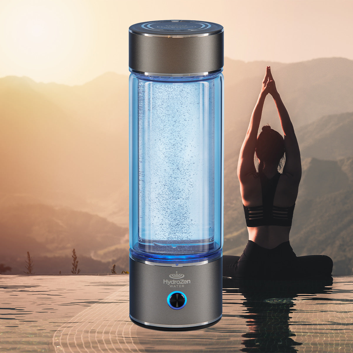 Standard Hydrogen Water Bottle | 330ml | Dual Titanium Filter